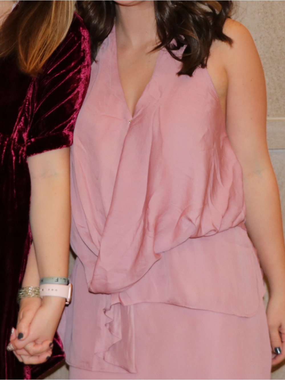 Vici Rose Draped Mini Dress